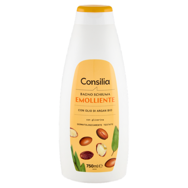 Consilia Bagno Schiuma Emolliente Olio di Argan Bio 750 ml