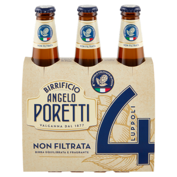 Birrificio Angelo Poretti Non Filtrata 4 Luppoli 3 x 33 cl