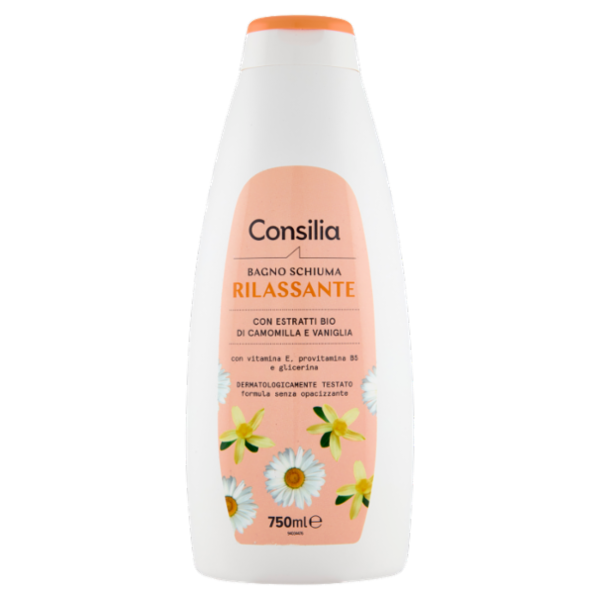 Consilia Bagno Schiuma Rilassante Camomilla e Vaniglia 750 ml