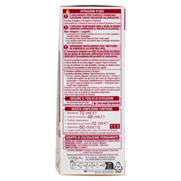 L'Oréal Paris Excellence Creme Colorazione Triplo Trattamento 5 Castano Chiaro