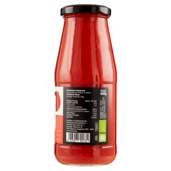 Terrae Passata di Ciliegino nichel free Biologica 420 g