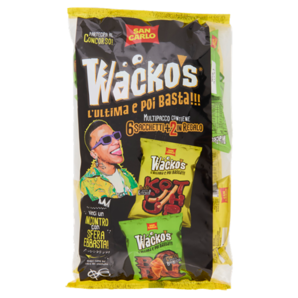 Wacko's Conetti gusto Barbecue 4 x 25 g + Blacks gusto Ketchup 4 x 25 g