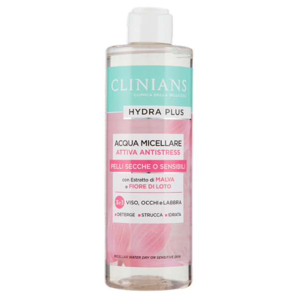 Clinians Hydra Plus Acqua Micellare Attiva Antistress 400 mL
