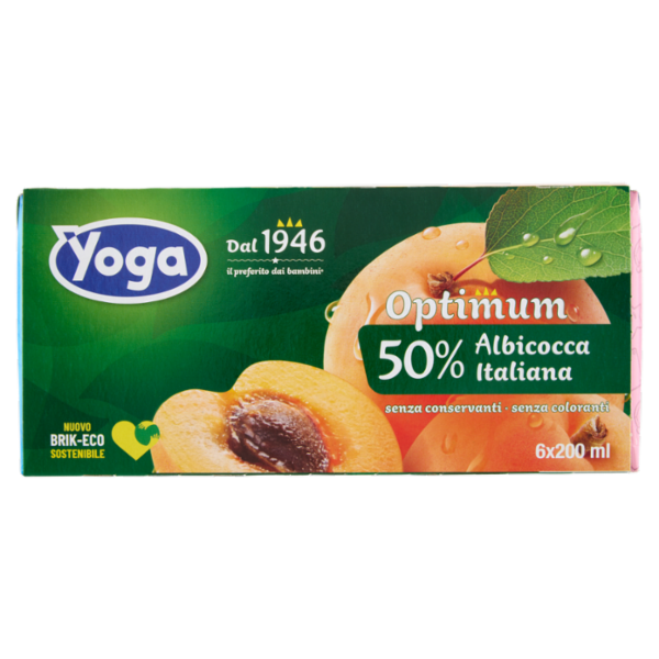 Yoga Optimum 50% Albicocca Italiana 6 x 200 ml