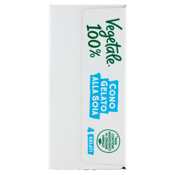 Vegetale 100% 4 Coni di Gelato alla Soia 300 g