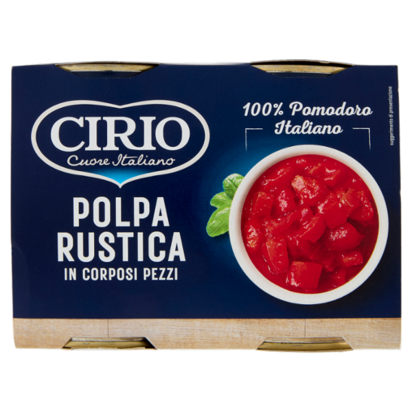 Cirio Polpa Rustica in Corposi Pezzi 2 x 400 g