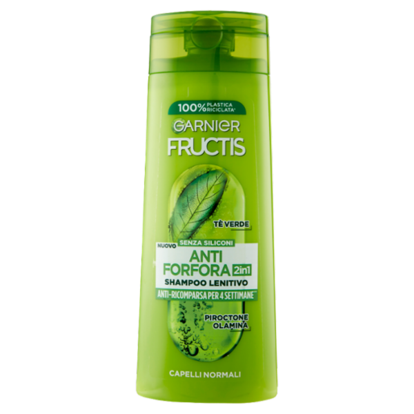 Garnier Fructis Shampoo Antiforfora 2in1 lenitivo, per capelli normali, 250 ml