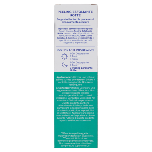 Nivea Derma Skin Clear Peeling Esfoliante Notte 40 ml