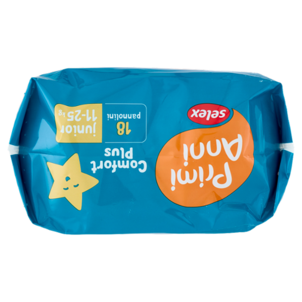 Selex Primi Anni Pannolini per Bambini Dry Comfort Junior 11-25 kg 18 pezzi