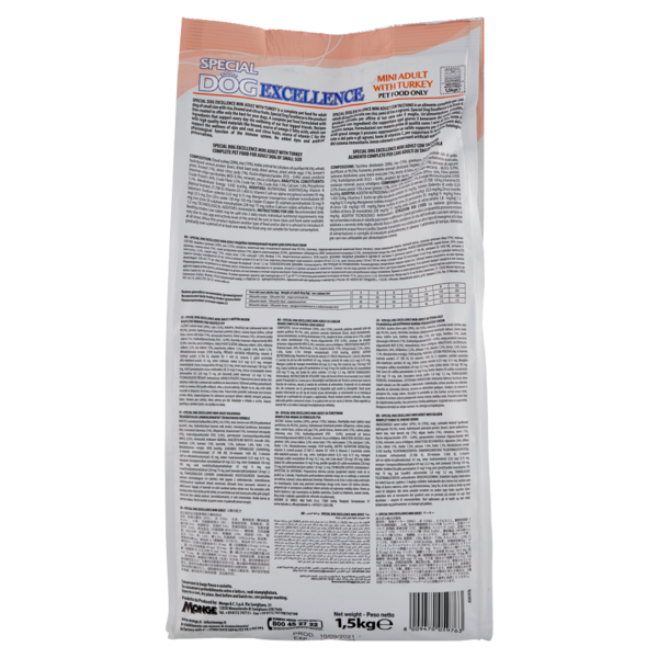 Special Dog Excellence Mini Adult con Tacchino 1,5 kg