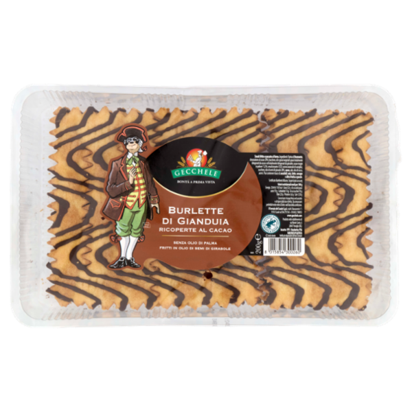 Gecchele Burlette di Gianduia Ricoperte al Cacao 200 g