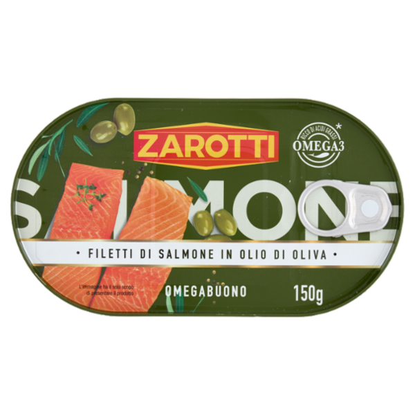 Zarotti Filetti di salmone in Olio di Oliva 150 g