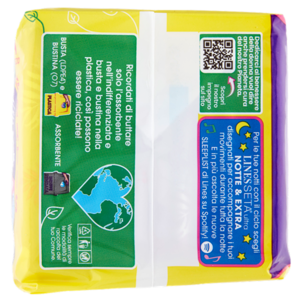 Lines Seta ultra lungo con ali 11+1 pz