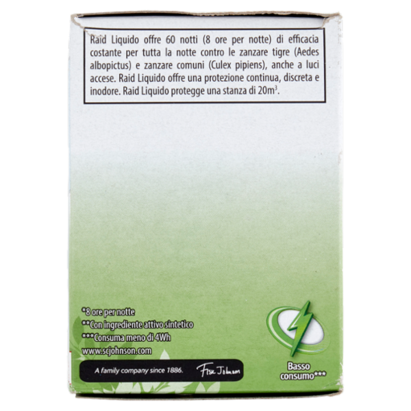 Raid Essentials Liquido Base 60 notti 36 ml