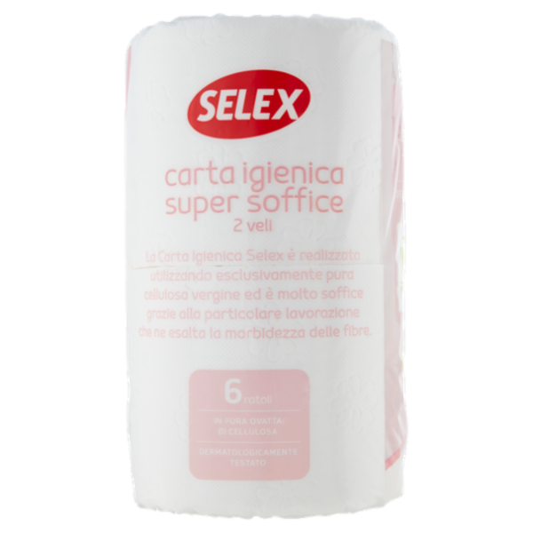 Selex Carta Igienica 2 Veli Super Soffice 6 Rotoli