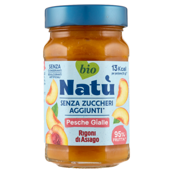 Rigoni di Asiago Natù Senza Zuccheri Aggiunti° Pesche Gialle bio 240 g