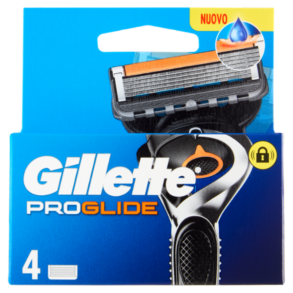 Gillette Proglide Lamette di ricambio per Rasoio da Uomo, 4 Ricariche