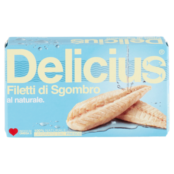 Delicius Filetti di Sgombro al naturale 90 g