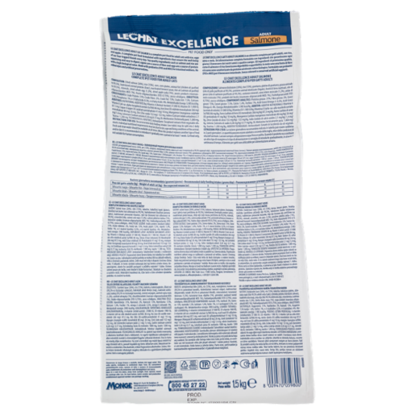 Le Chat Excellence Adult Salmone con riso, uova, mela 1,5 kg