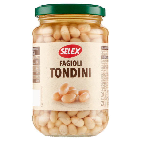 Selex Fagioli Tondini Lessati 360 g