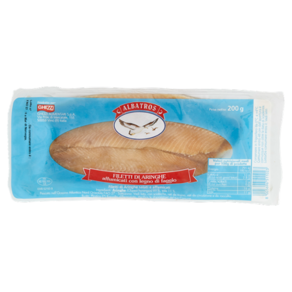 Albatros Filetti di Aringhe affumicati con legno di faggio 200 g
