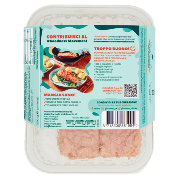 Vivera Filetto No-Salmon Vegetale 2 x 100 g