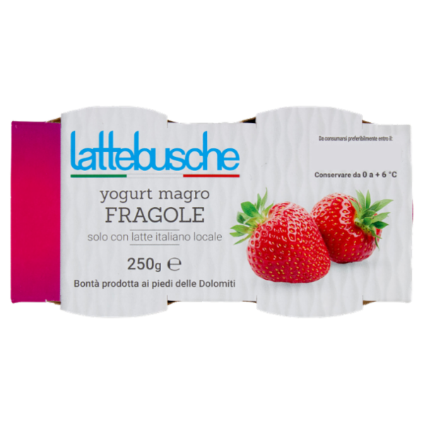 lattebusche yogurt magro Fragole 2 x 125 g