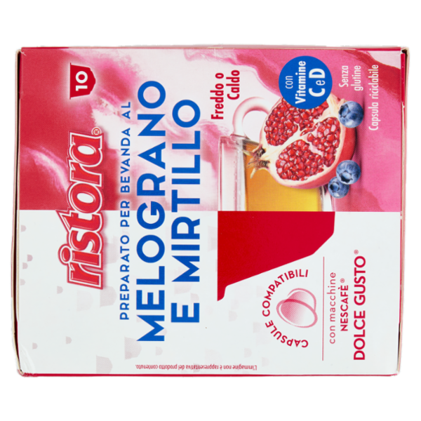 ristora Melograno e Mirtillo Capsule Compatibili con macchine Nescafè Dolce Gusto 10 x 13 g