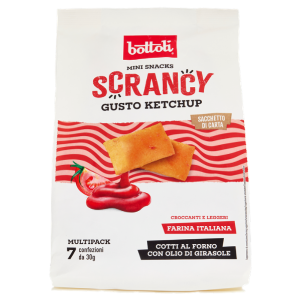 bottoli Mini Snacks Scrancy Gusto Ketchup 7 x 30 g