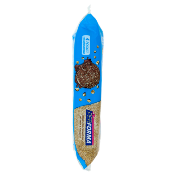 Performa Snack gallette con cioccolato al latte e nocciole, 84 kcal per snack - 8 x 17,75 g