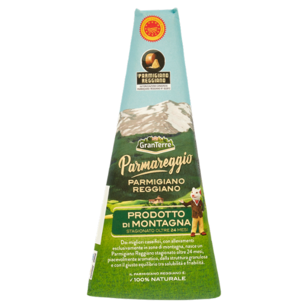 Parmareggio Parmigiano Reggiano DOP Prodotto di Montagna Stagionato Oltre 24 Mesi 250 g