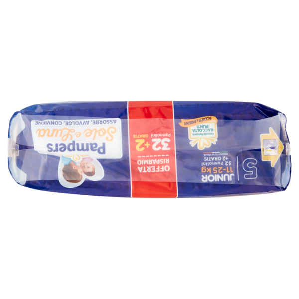 Pampers Sole e Luna 5 Junior 32 + 2 pz