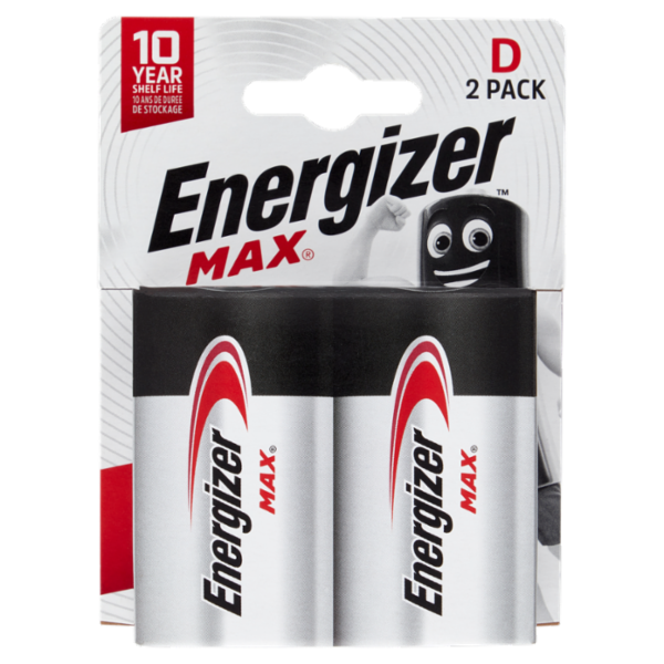 Energizer Max Alkaline D 2 pz