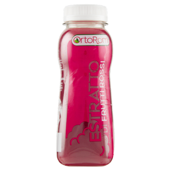 OrtoRomi Estratto di Frutti Rossi lampone, mirtillo, banana e mela 250 ml