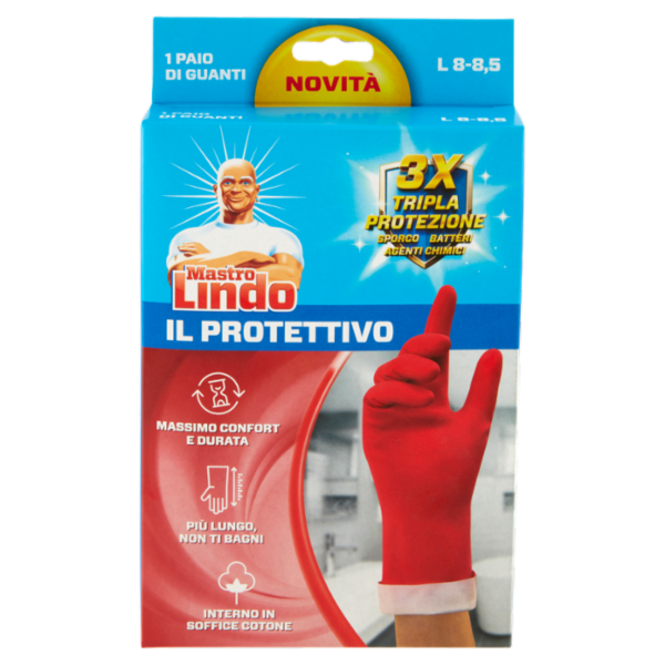 Mastro Lindo il Protettivo Guanti L 8-8,5 1 Paio