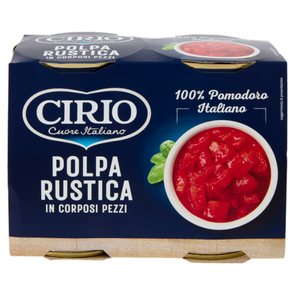 Cirio Polpa Rustica in Corposi Pezzi 2 x 400 g
