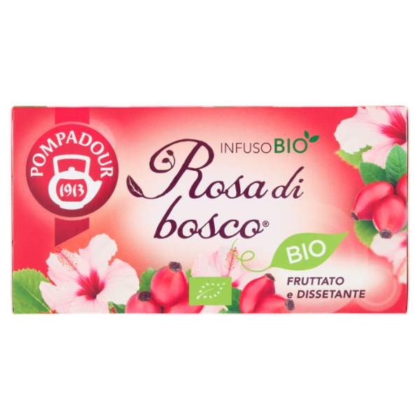 Pompadour Rosa di bosco Bio 18 x 3,2 g