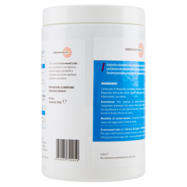 Greenwood Labs Magnesio Fiore della Vita Benessere 150 g