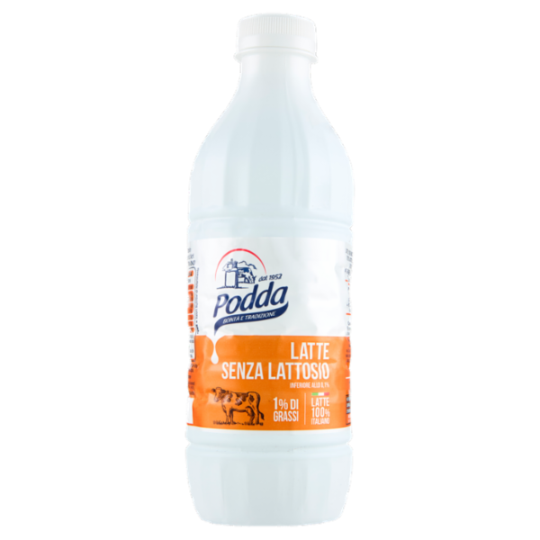 Podda Latte Senza Lattosio 1% di Grassi 1 litro