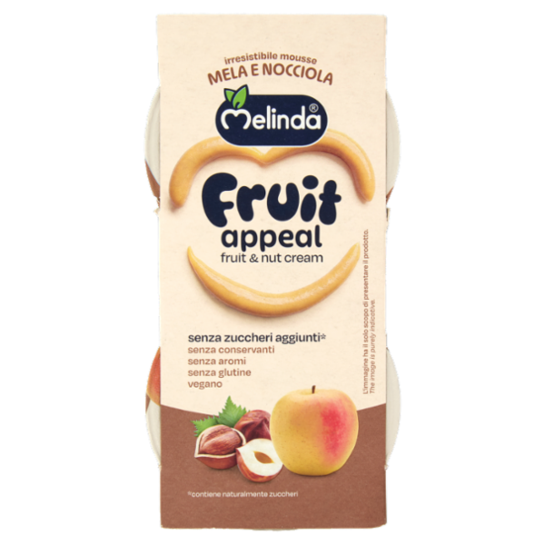 Melinda Fruit appeal fruit & nut cream Mela e Nocciola 2 x 100 g