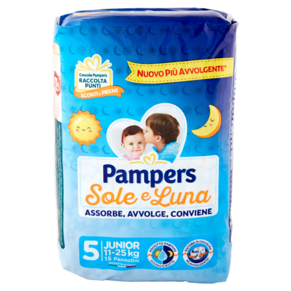 Pampers Sole e Luna 5 Junior 15 pz