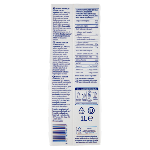 OraSì Avena+ Protein 1 L