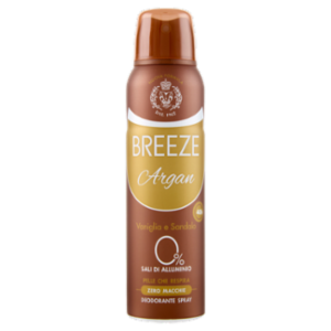Breeze Argan Vaniglia e Sandalo Deodorante Spray 150 ML