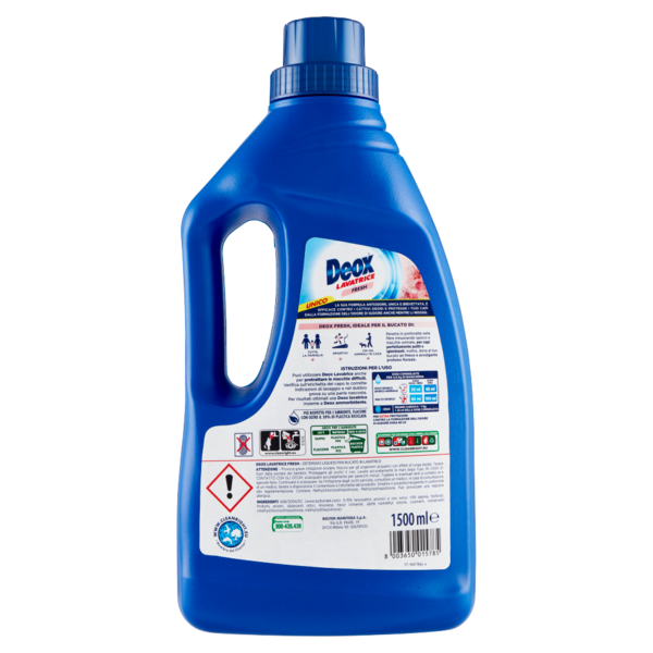 Deox Lavatrice Fresh Profumo di Fiori Bianchi e di Pesco, 30 lav, 1500 ml
