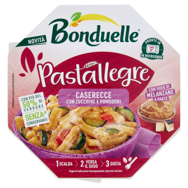 Bonduelle Pastallegre Caserecce con Zucchine e Pomodori 250 g
