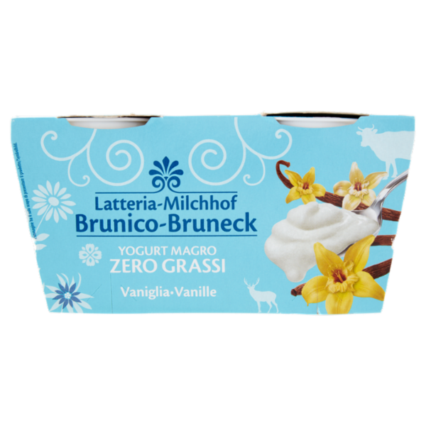 Latteria Brunico Yogurt Magro Zero Grassi Vaniglia 2 x 125 g