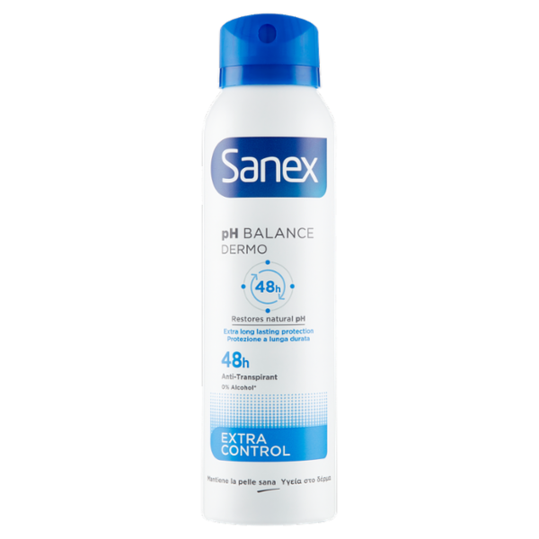 Sanex deodorante spray pH Balance Dermo Extra Control 48h 150 ml