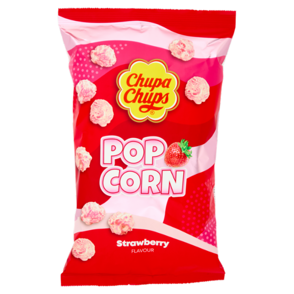 Chupa Chups Pop Corn Strawberry Flavour 90 g