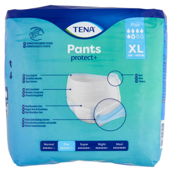 Tena Pants protect+ Plus XL 12 pz