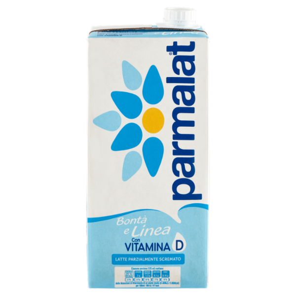parmalat Bontà e Linea con Vitamina D Latte Parzialmente Scremato 1000 ml